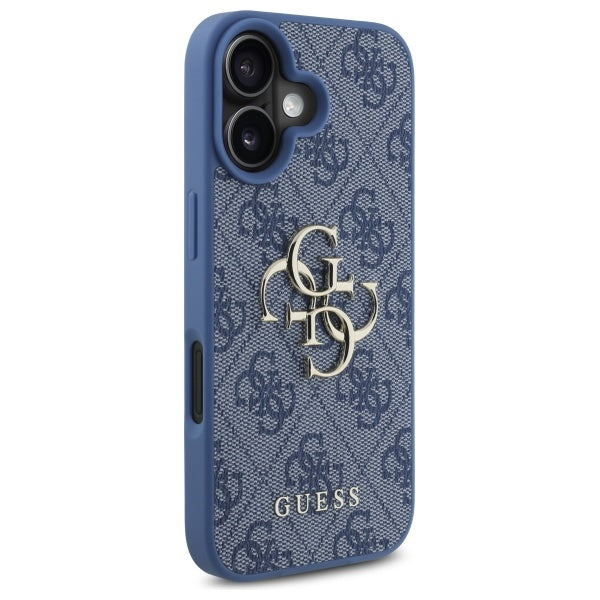 Etui na Apple iPhone 16, Guess, 4G Big Logo, Niebieskie