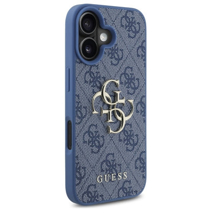 Etui na Apple iPhone 16, Guess, 4G Big Logo, Niebieskie