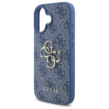 Etui na Apple iPhone 16, Guess, 4G Big Logo, Niebieskie