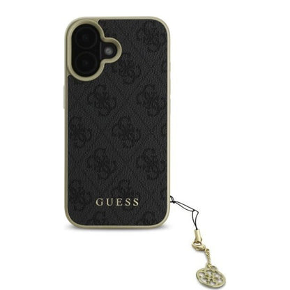 Etui na Apple iPhone 16, Guess, 4G Charm, Czarne