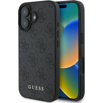 Etui na Apple iPhone 16, Guess, 4G Classic, Czarne