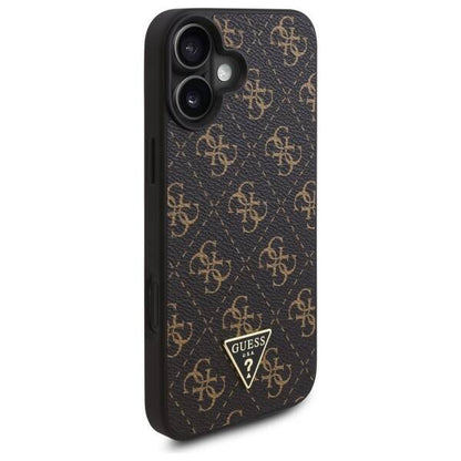 Etui na Apple iPhone 16, Guess, 4G Triangle Logo, Czarne