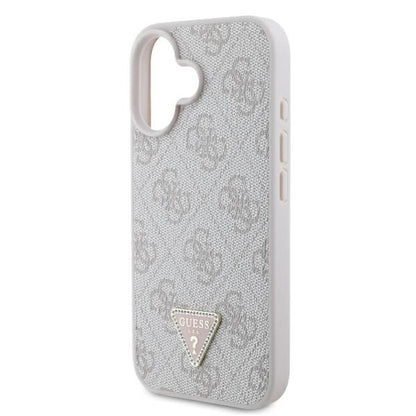 Etui na Apple iPhone 16, Guess, Crossbody 4G Triangle Strass, Niebieskie