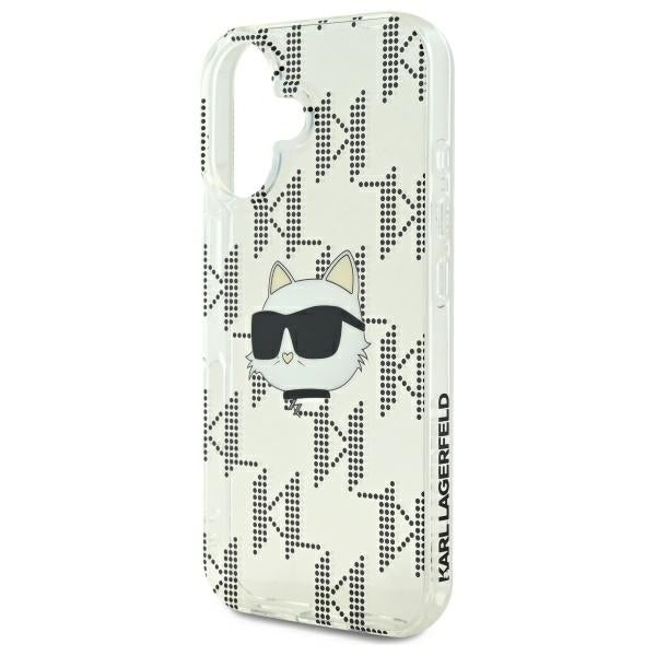 Etui na Apple iPhone 16, Karl Lagerfeld, IML Luxury Electroplated Choupette's Head, Przezroczyste