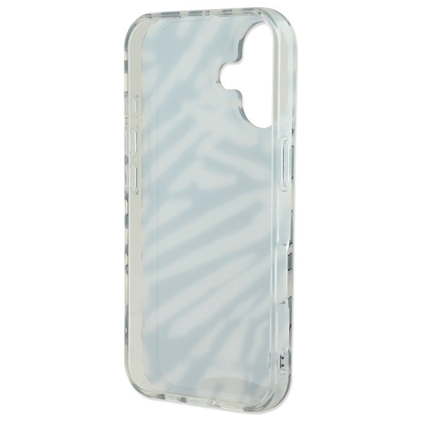 Etui na Apple iPhone 16, Karl Lagerfeld, IML Luxury Zebra Pattern with Strap, Czarne