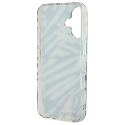 Etui na Apple iPhone 16, Karl Lagerfeld, IML Luxury Zebra Pattern with Strap, Czarne