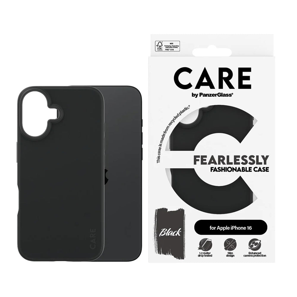 Etui do Apple iPhone 16, PanzerGlass, Care Fashionable, Czarne