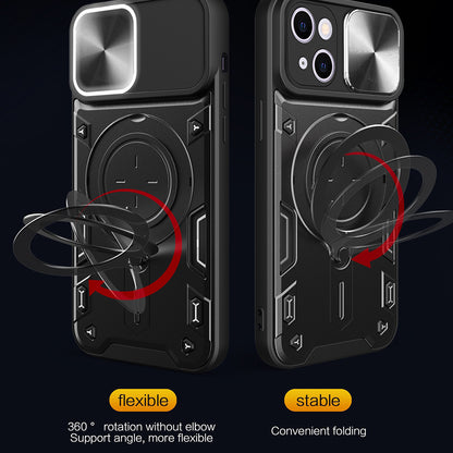 Etui na Apple iPhone 16 Plus, Techsuit, CamGuard Pro, Różowo-Złoty