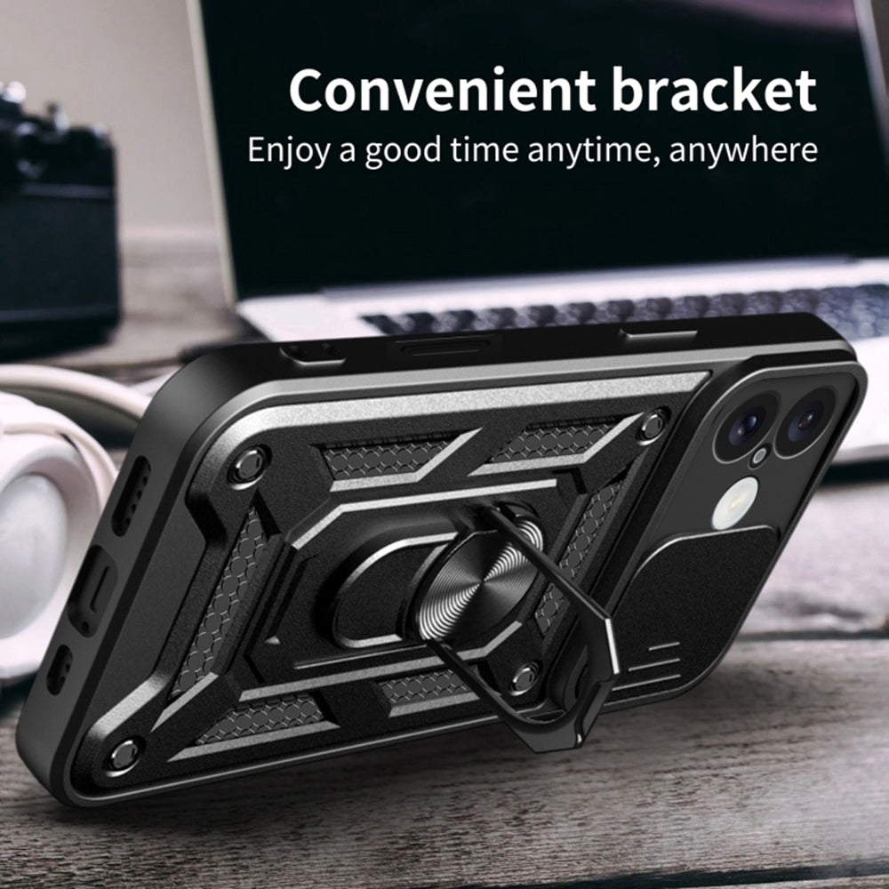 Etui na Apple iPhone 16 Plus, Techsuit, CamShield, czarne