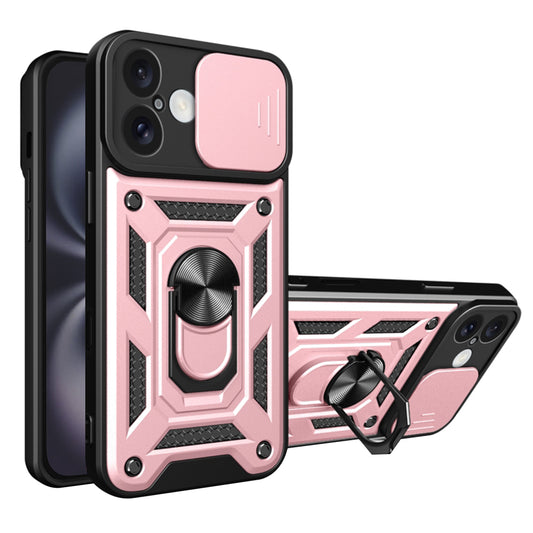 Etui na Apple iPhone 16 Plus, Techsuit, CamShield, Różowe