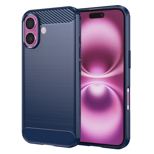 Etui na Apple iPhone 16 Plus, Techsuit, Carbon, Niebieskie