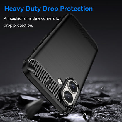 Etui na Apple iPhone 16 Plus, Techsuit, Carbon, Czarny