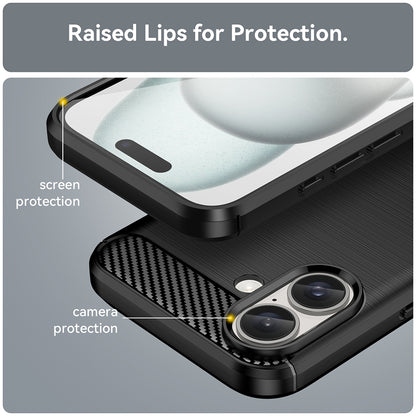 Etui na Apple iPhone 16 Plus, Techsuit, Carbon, Czarny