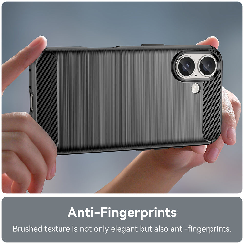 Etui na Apple iPhone 16 Plus, Techsuit, Carbon, Czarny