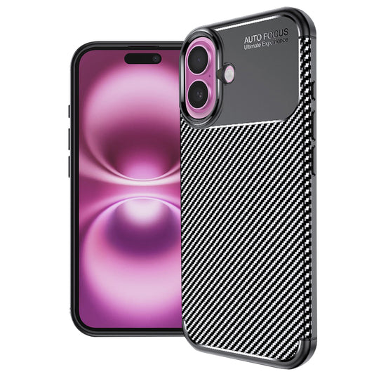 Etui na Apple iPhone 16 Plus, Techsuit, CarbonFiber, czarne