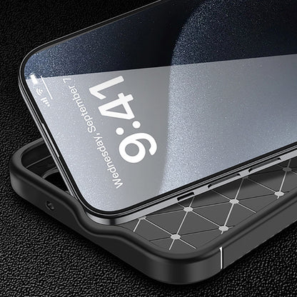 Etui na Apple iPhone 16 Plus, Techsuit, CarbonFiber, czarne