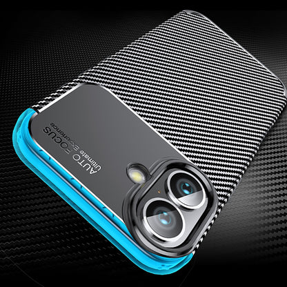 Etui na Apple iPhone 16 Plus, Techsuit, CarbonFiber, czarne