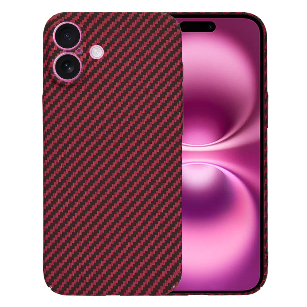 Etui na Apple iPhone 16 Plus, Techsuit, Carbonite FiberShell, Czerwony