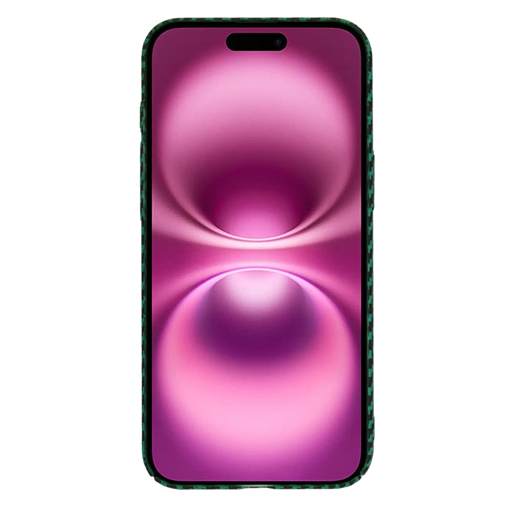 Etui na Apple iPhone 16 Plus, Techsuit, Carbonite FiberShell, Zielony