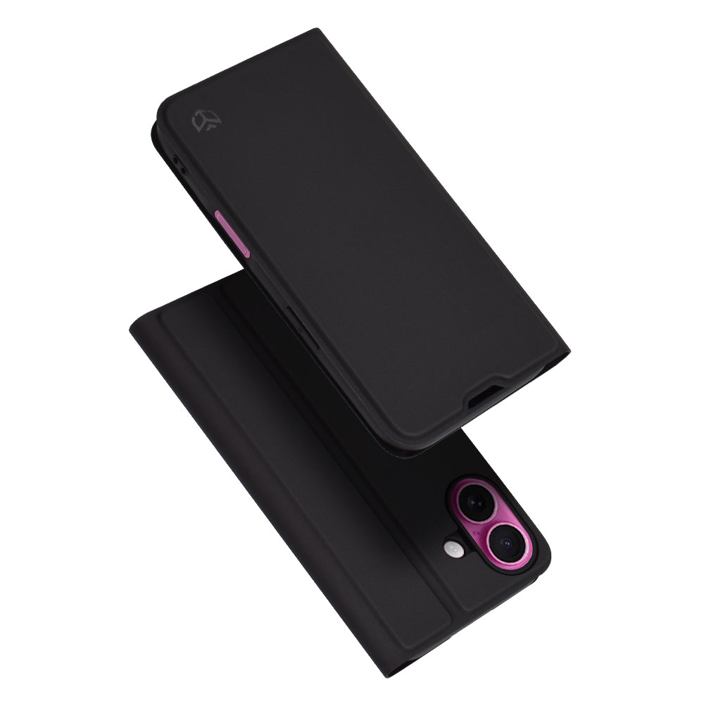 Etui na Apple iPhone 16 Plus, Techsuit, Magskin Book, czarne