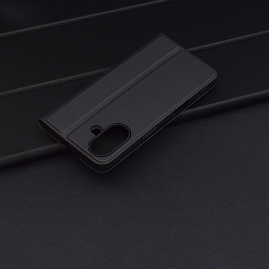 Case for Apple iPhone 16 Plus, Techsuit, Magskin Book, Black