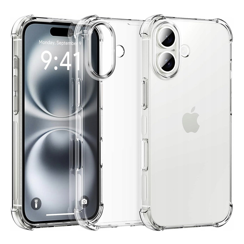 Etui na Apple iPhone 16 Plus, Techsuit, Shockproof Clear (Duży otwór na obiektyw), Przezroczyste