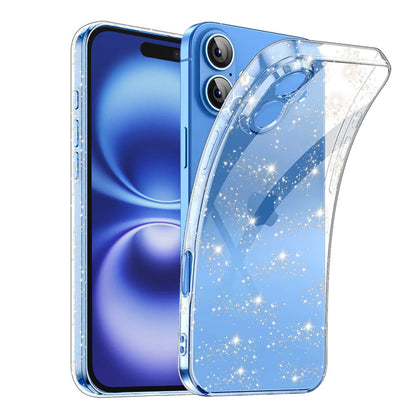 Etui na Apple iPhone 16 Plus, Techsuit, SparkleSkin, Przezroczyste