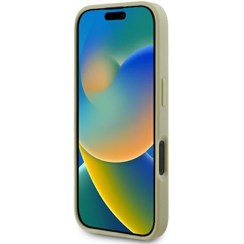 Etui na Apple iPhone 16 Pro, Guess, Fixed Glitter Big 4G, Złote