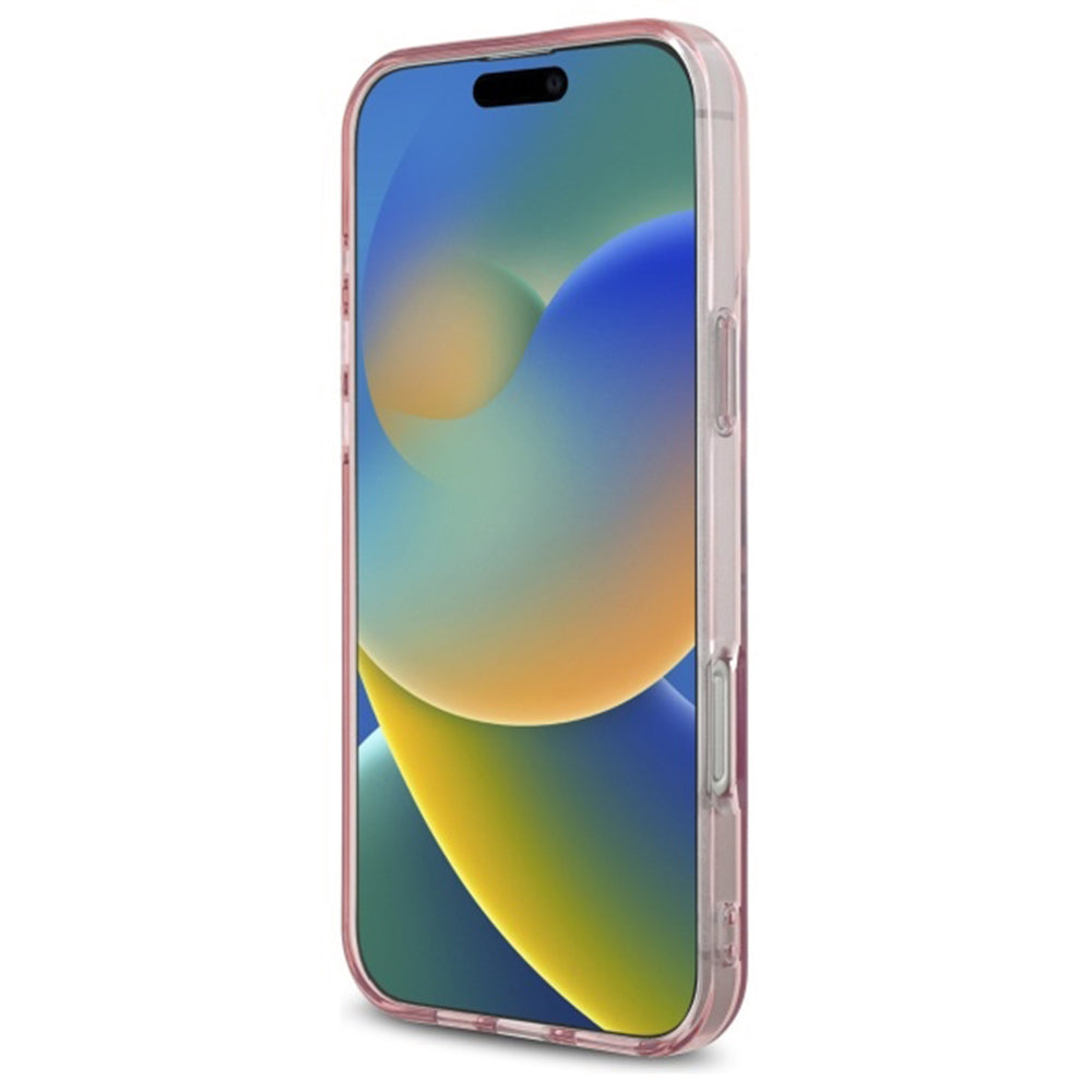 Etui na Apple iPhone 16 Pro, Guess, IML Heart, Różowy