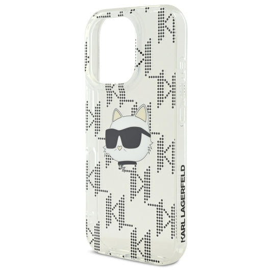 Etui na Apple iPhone 16 Pro, Karl Lagerfeld, IML Luxury Electroplated Choupette's Head, Przezroczyste