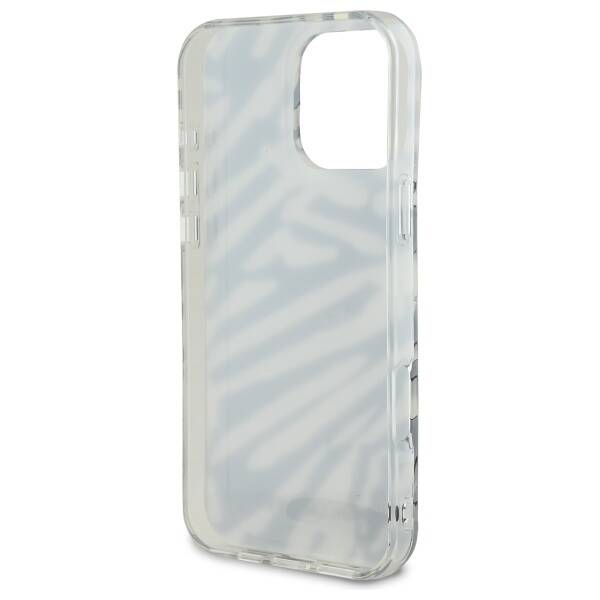 Etui na Apple iPhone 16 Pro, Karl Lagerfeld, IML Luxury Zebra Pattern with Strap, Czarne