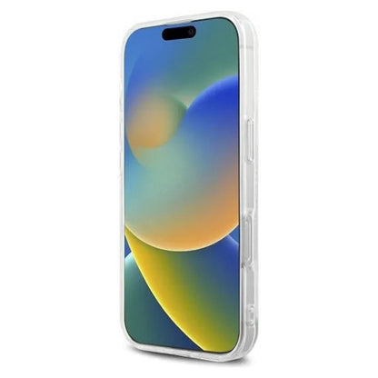 Etui na Apple iPhone 16 Pro, Karl Lagerfeld, IML Rhinestones Karl's Head, Przezroczyste