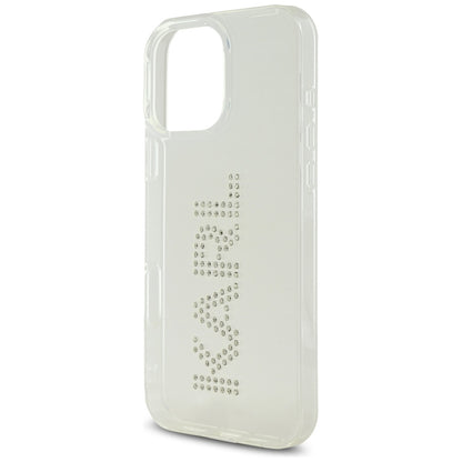 Etui na Apple iPhone 16 Pro, Karl Lagerfeld, IML Rhinestones Transparent Logo, Przezroczyste