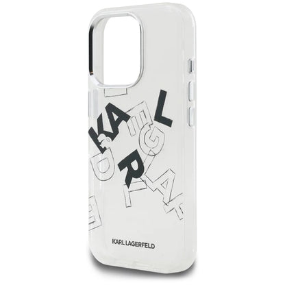 Etui na Apple iPhone 16 Pro, Karl Lagerfeld, IML Sketched Graphic Logo, Przezroczyste