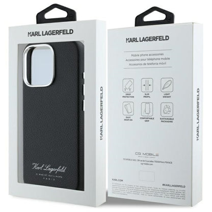 Etui na Apple iPhone 16 Pro, Karl Lagerfeld, RSG, Czarne