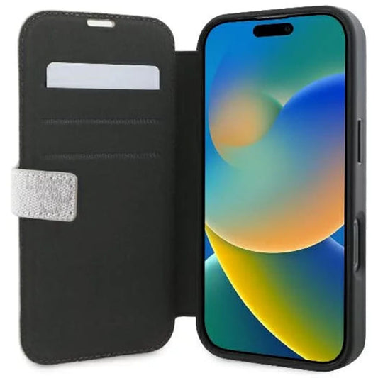 Etui na Apple iPhone 16 Pro Max, Guess, 4G Book, Różowy