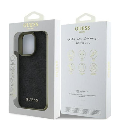 Etui na Apple iPhone 16 Pro Max, Guess, 4G Charm, Czarne
