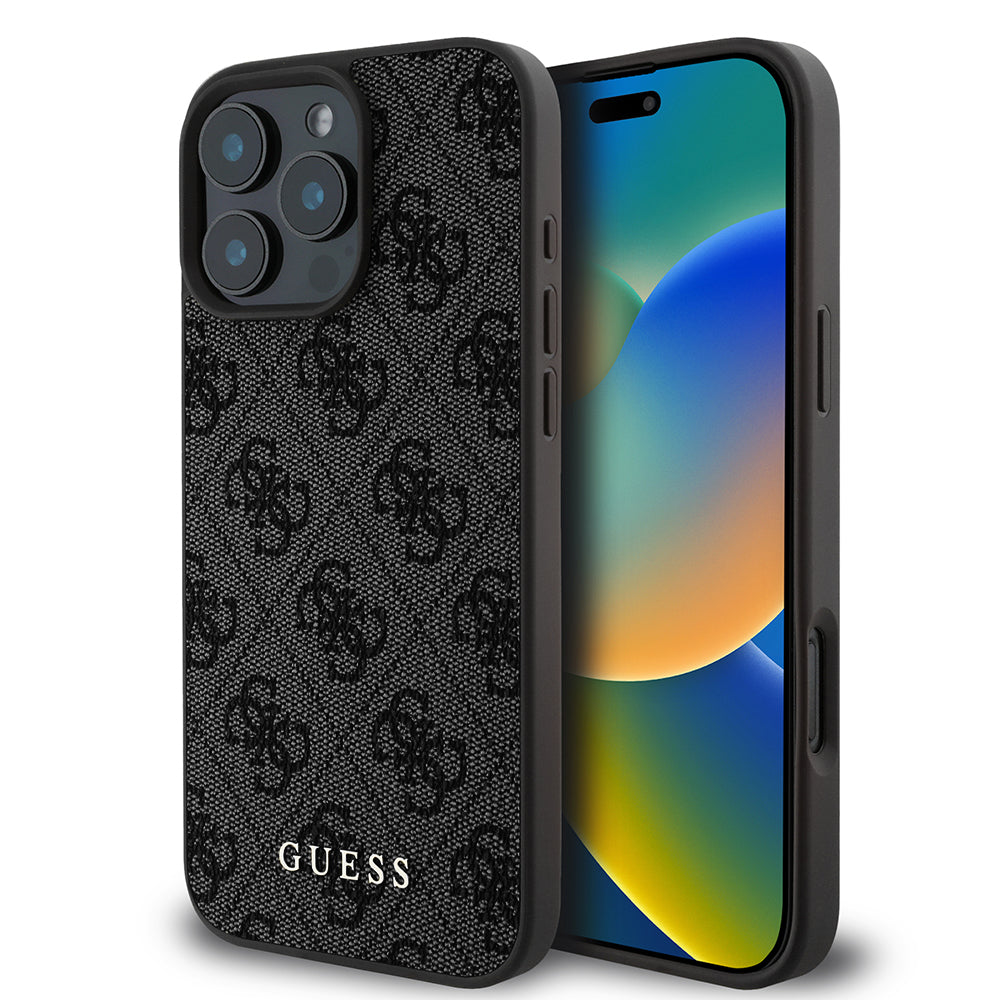 Etui na Apple iPhone 16 Pro Max, Guess, 4G Classic, Czarne