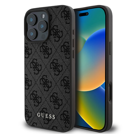 Etui na Apple iPhone 16 Pro Max, Guess, 4G Classic, Czarne