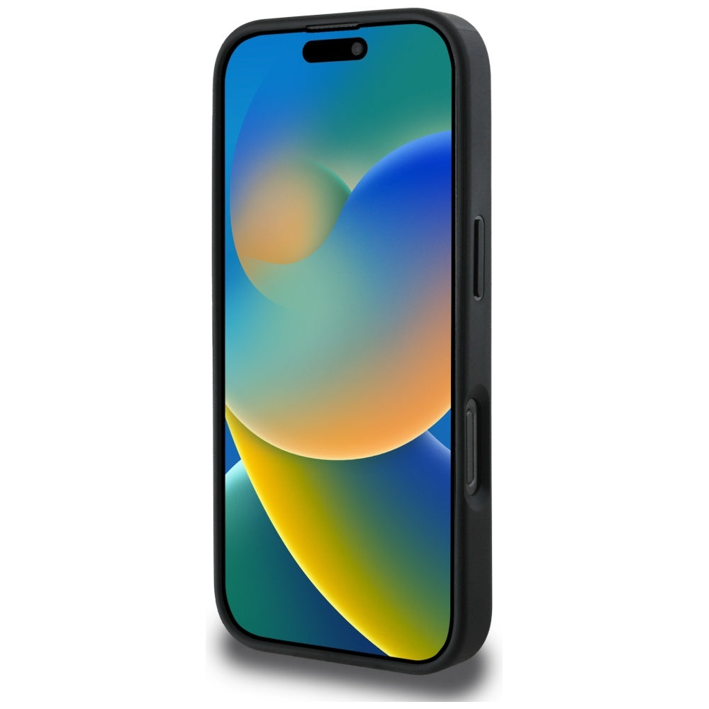 Etui na Apple iPhone 16 Pro Max, Guess, 4G Grained Roses Big Logo, Czarne