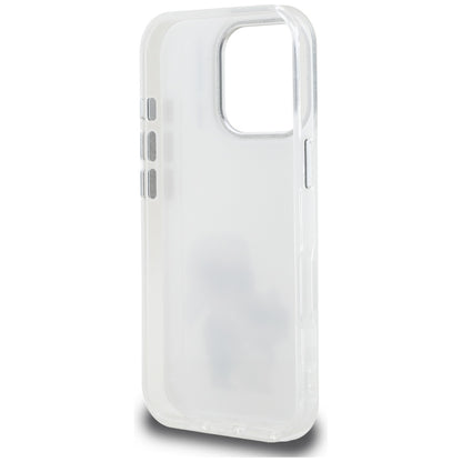 Etui na Apple iPhone 16 Pro Max, Karl Lagerfeld, IML Aquarelle Logo Karl & Choupette, Białe