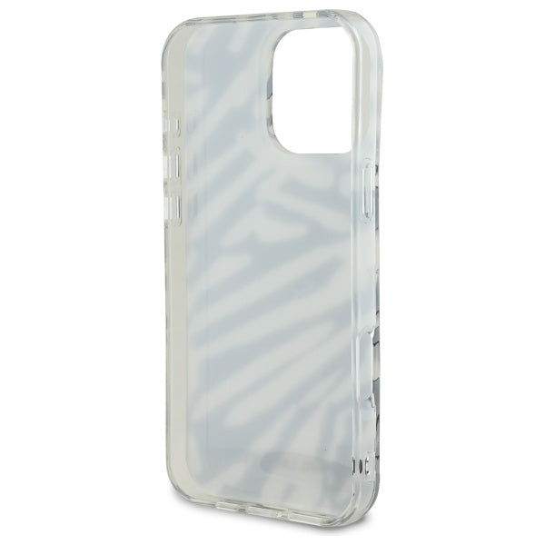 Etui na Apple iPhone 16 Pro Max, Karl Lagerfeld, IML Luxury Zebra Pattern with Strap, Czarne