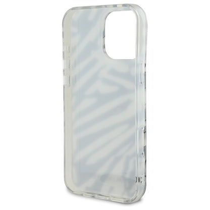 Etui na Apple iPhone 16 Pro Max, Karl Lagerfeld, IML Luxury Zebra Pattern with Strap, Czarne