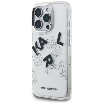 Etui na Apple iPhone 16 Pro Max, Karl Lagerfeld, IML Sketched Graphic Logo, Przezroczyste