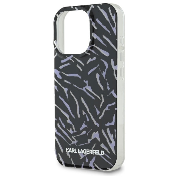 Case for Apple iPhone 16 Pro Max, Karl Lagerfeld, Zebra with Cord Strap, Purple