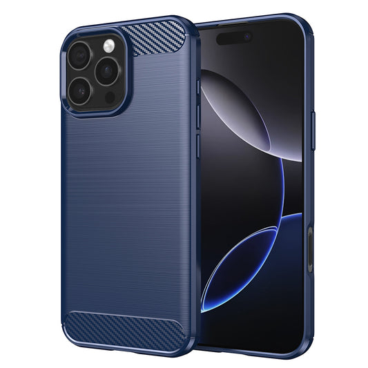 Etui na Apple iPhone 16 Pro Max, Techsuit, Carbon, Niebieskie