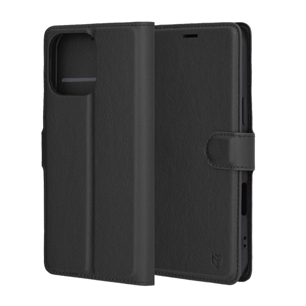 Etui na Apple iPhone 16 Pro Max, Techsuit, Leather Folio, Czarne