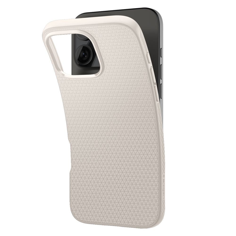 Etui na Apple iPhone 16 Pro, Spigen, Liquid Air, Beżowe ACS08120