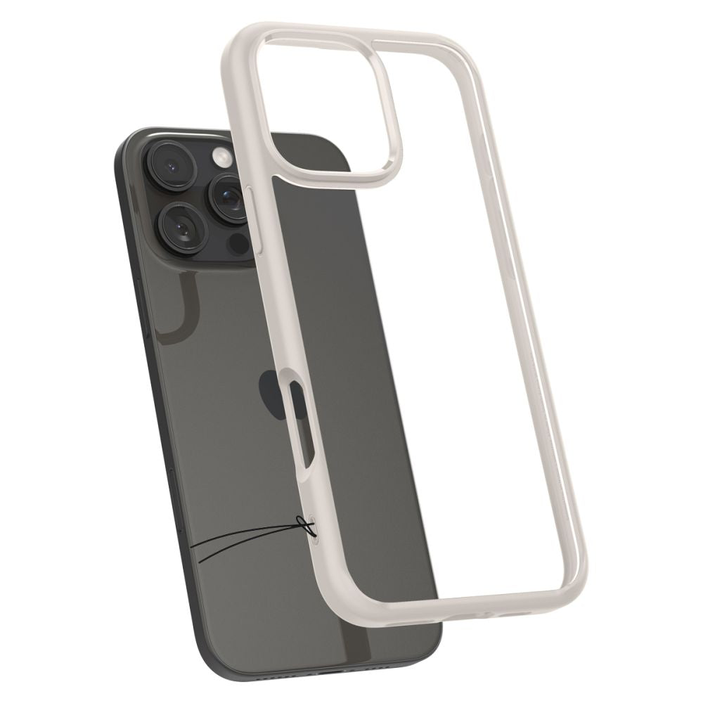 Etui na Apple iPhone 16 Pro, Spigen, Ultra Hybrid, Beżowe ACS08127
