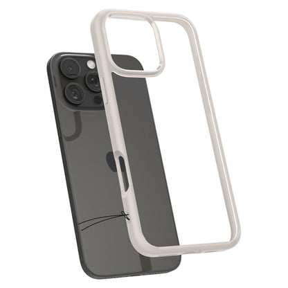 Etui na Apple iPhone 16 Pro, Spigen, Ultra Hybrid, Beżowe ACS08127